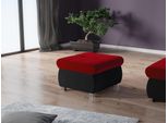 Piccolo Pouf Abel 1 - Nero / Rosso