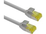 Helos 333076 Cavo Patch Ultra Sottile Cat 6A Grigio 3,0M