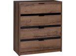 Cassettiera Peoria 1 – Rovere Monastery / Nero Lucido