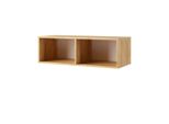 Scaffale Sospeso Chemung 2 – Rovere Dorato / Bianco
