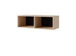 Scaffale Sospeso Chemung 2 – Rovere Artisan / Nero
