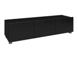 Tavolino Per Tv 150 Cm Chemung – Nero / Nero Lucido