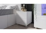 Comodino Chemung 3 – Bianco / Bianco Lucido