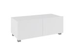 Tavolino Per Tv 100 Cm Chemung – Bianco / Bianco Lucido