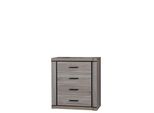 Cassettiera Arika – Larghezza 81 Cm, Rovere Tartufo