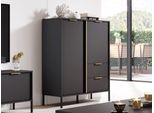 Cassettiera Combinata Nucor 3 - Antracite / Oro