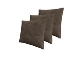 Set 3X Cuscino Decorativo 50X50 Cm Zane - Marrone 1
