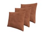 Set 3X Cuscino Decorativo 50X50 Cm Zane - Cannella