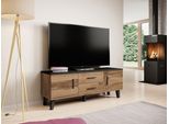 Tavolino Per Tv 140 Cm Olina - Rovere Wotan / Nero