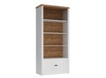 Scansia Con Scaffali Alzey 1 - Pino Andersen + Rovere Lefkas Scuro