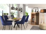Mobili Per Sala Da Pranzo Oruro - Rovere Artisan / Nero