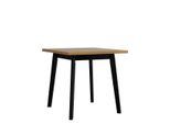 Tavolo Da Pranzo 80X80 Cm Ames 1 - Rovere Grandson / Nero
