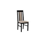 Sedia Da Pranzo In Legno Con Rivestimento In Tessuto Danbury 2 - Nero / Beige