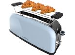 Cecotec Tostapane Verticale 1 Fessura Lunga 850 Blu Lunga. 850 W, 2 Fette Di Pane, Fessura Larga 3,8 Cm, Porta Panini E Vassoio Raccogli Briciole, Acciaio Inox, Blu
