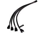 Alphacool 4250197186834 Alphacool Y-Splitter Da 4 Pin A 4X 4 Pin Pwm Nero