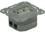 Value Presa Stp Cat. 6A Da Incasso, 2 Connettori, Orizzontale, Bianco (25.99.8490)