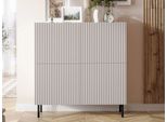 Cassettiera Con Ante Amper - Cashmere