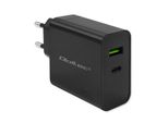 Qoltec 52378 Caricatore Pd Superveloce | 1Xusb-C | 1Xusb | 45 W | 5-20V | 2,25-3A | Nero