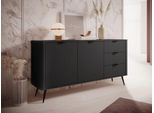 Cassettiera Combinata Ampia Cartage - Nero Grafite