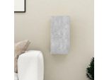The Living Store Mobile Tv Grigio Cemento 30,5X30X60 Cm Materiale In Legno