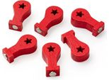 Allboards MS6_PIN Allboards Standort Magnet Rot, Holz 1,1 X 2,0 Cm, 6 St.