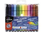 Penne Jumbo Triangolari 12 Colori Kidea