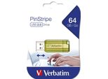 Verbatim Store N Go Pinstripe Usb 2.0 Eucalyptus Green 64GB