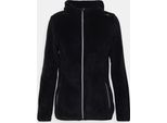 Cmp Damen Fix Hood Fleecejacke 83UF NERO-GRAFFITE 38
