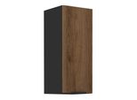 Mobile Cucina Superiore Tova - Larghezza 30 Cm, Noce Okapi / Nero
