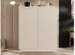 Cassettiera Alta Con Ante Xenom - Beige Sabbia