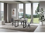 Itamoby - Tavolo Allungabile 120/180X90 Cm Bandos Noce Telaio E Gambe Antracite
