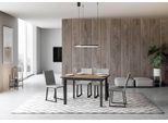 Itamoby - Tavolo Allungabile 120/180X90 Cm Cumar Quercia Natura Telaio E Gambe Antracite