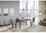 Itamoby - Tavolo Allungabile 140/244X90 Cm Rio Noce Gambe Antracite