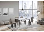 Itamoby - Tavolo Allungabile 140/244X90 Cm Rio Bianco Frassino Gambe Antracite