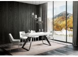 Itamoby - Tavolo Allungabile 160/264X90 Cm Proxy Bianco Frassino Gambe Antracite