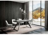 Itamoby - Tavolo Allungabile 160/264X90 Cm Proxy Cemento Gambe Antracite