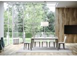 Itamoby - Tavolo Allungabile 160/264X90 Cm Rio Bianco Frassino Gambe Antracite
