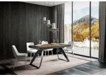 Itamoby - Tavolo Allungabile 160/264X90 Cm Proxy Evolution Noce Telaio E Gambe Antracite