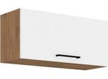 Mobile Cucina Superiore Chiuso 80 Cm Zhilan 1 - Rovere Lancelot / Bianco Lucido