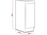 Mobile Cucina Estraibile Inferiore 30 Cm Zhilan - Rovere Lancelot