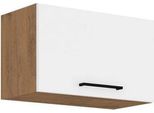 Mobile Cucina Superiore Chiuso 60 Cm Zhilan 1 - Rovere Lancelot / Bianco Lucido