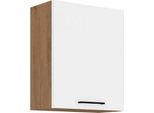 Mobile Cucina Superiore Anta Singola 60 Cm Zhilan - Rovere Lancelot / Bianco Lucido