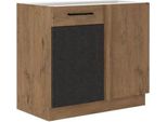 Mobile Cucina Basso 90 Cm Zhilan - Rovere Lancelot / Matera