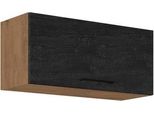 Mobile Cucina Superiore Chiuso 80 Cm Zhilan 1 - Rovere Lancelot / Legno Scuro