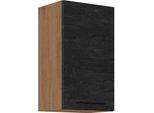 Mobile Alto Da Cucina 45 Cm Zhilan - Rovere Lancelot / Legno Scuro