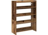 Vidaxl Portascarpe Effetto Legno Vecchio 60X25X81 Cm Materiale A Base Di Legno