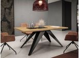 Tavolo Da Pranzo Allungabile 140X80 Cm Edgar - Rovere Lancelot / Nero