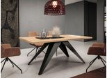 Tavolo Da Pranzo Allungabile 140X80 Cm Edgar - Rovere Kraft Oro / Nero