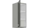 Mobile Cucina Superiore Chiuso 30 Cm Shan - Grigio / Crema Lucido