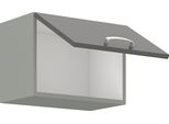 Mobile Cucina Superiore 50 Cm Genji - Grigio / Bianco Lucido